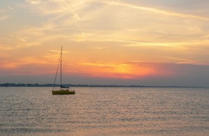 Sunset sailing
